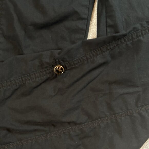 Style & Co Black Cargo Pants Size 8 Roll Tab Utility Pockets Stretch Grunge - Picture 7 of 16